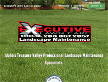 Tablet Screenshot of executivelawncareboise.com